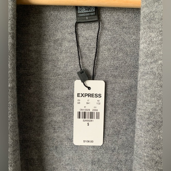 Express Ultra Soft Balloon Sleeve Duster Cardigan - Picture 8 of 9